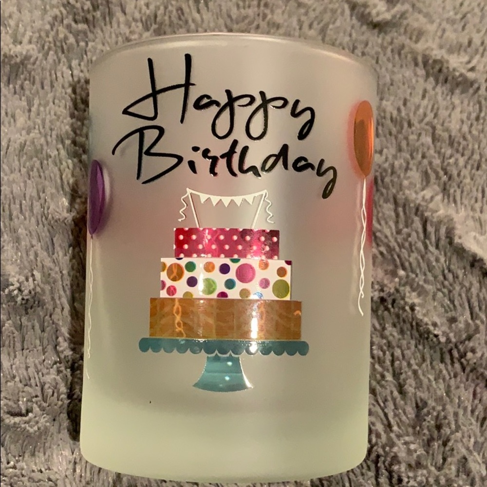New Happy Birthday Lo Ball Glass